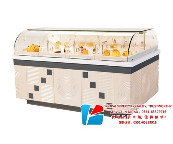 單層弧形彈力門(mén)面包柜